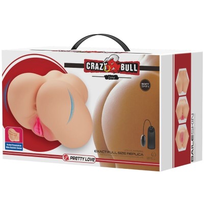 CRAZY BULL - VIBRADOR REALISTA DE VAGINA E NUS LUNA - D-238753 - Dona Pimenta