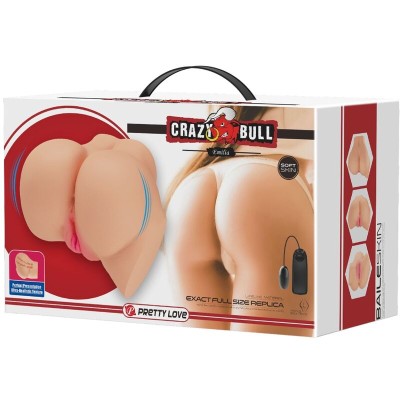 CRAZY BULL - VIBRADOR REALISTA DE VAGINA E NUS EMILIA - D-238754 - Dona Pimenta