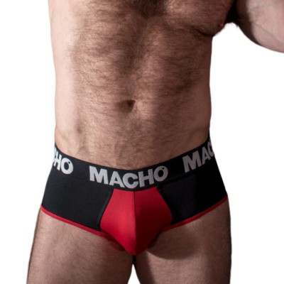 MACHO - MS26N SLIP PRETO/VERMELHO S - D-238439 - Dona Pimenta