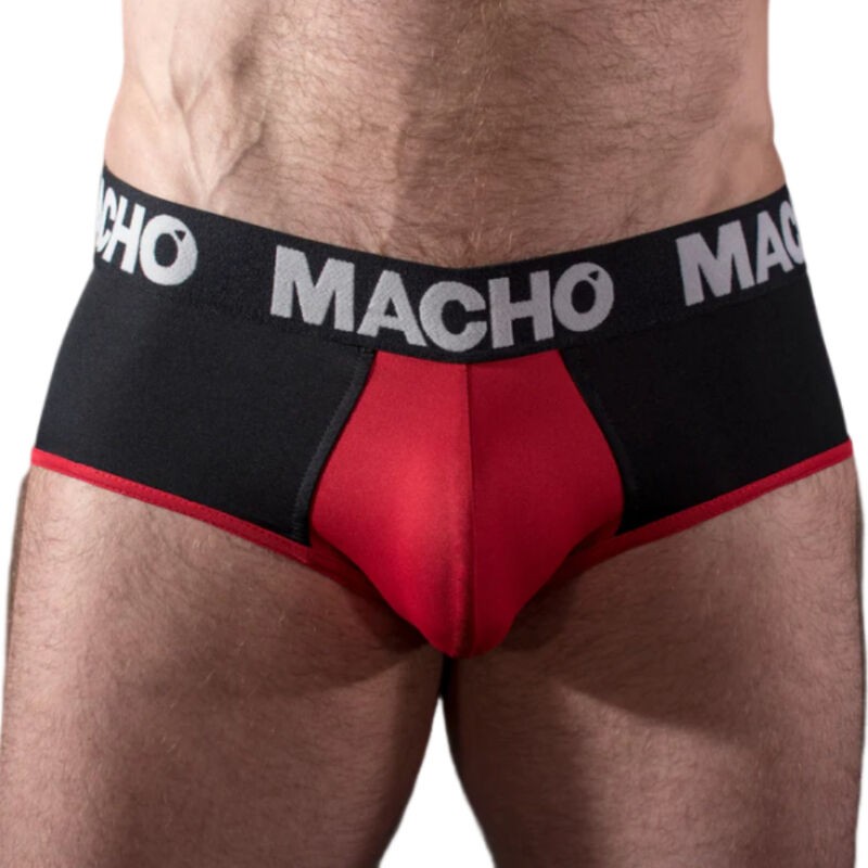 MACHO - MS26N SLIP PRETO/VERMELHO S - D-238439 - Dona Pimenta