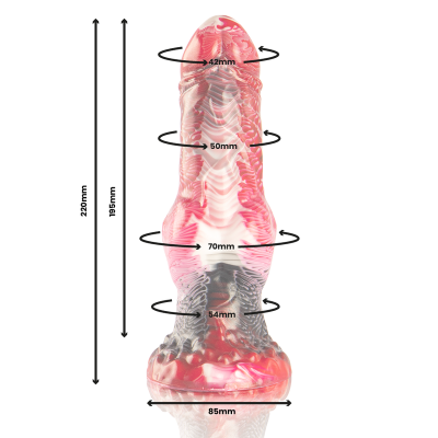 EPIC - HELIOS DILDO COM TESTÍCULOS CALOR E ÊXTASE - D-239466 - Dona Pimenta