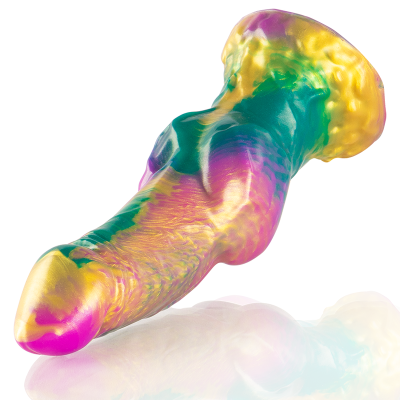 EPIC - IRIS DILDO COM TESTÍCULOS DE PRAZER ARCO-ÍRIS - D-239467 - Dona Pimenta