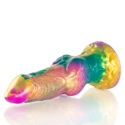 EPIC - IRIS DILDO COM TESTÍCULOS DE PRAZER ARCO-ÍRIS - D-239467 - Dona Pimenta