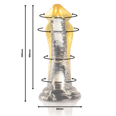 EPIC - DRAKON DILDO AMARELO COBRA - D-239476 - Dona Pimenta