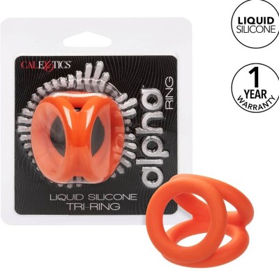 CALIFORNIA EXOTICS - ALPHA LARANJA TRI-RING - D-239232 - Dona Pimenta