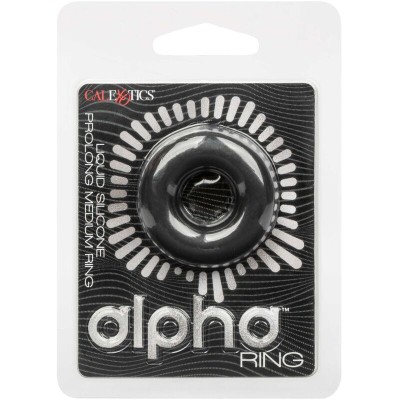 CALIFORNIA EXOTICS - ALPHA PROLONG MEDIUM RING PRETO - D-239235 - Dona Pimenta