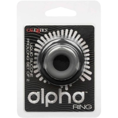 CALIFORNIA EXOTICS - ALPHA CONJUNTO PROLONG DE 2 ANÉIS CINZA - D-239240 - Dona Pimenta