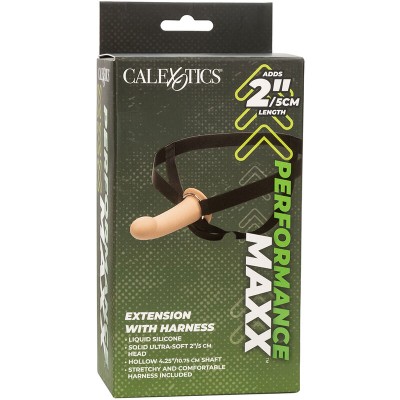 CALIFORNIA EXOTICS - EXTENSO PERFORMANCE MAXX COM ARNÊS PELE LEVE - D-239410 - Dona Pimenta