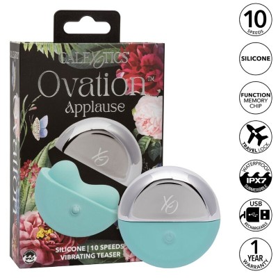 CALIFORNIA EXOTICS - OVATION ESTIMULADOR APLAUSOS AQUA GREEN - D-239258 - Dona Pimenta