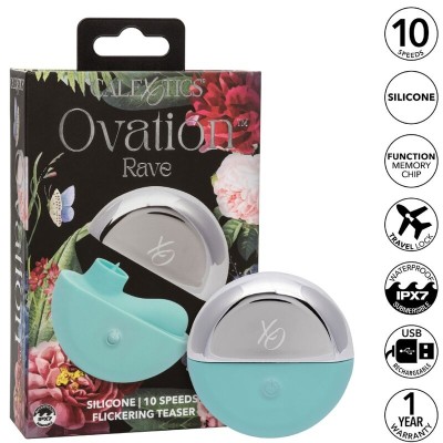 CALIFORNIA EXOTICS - OVATION ESTIMULADOR RAVE AQUA GREEN - D-239260 - Dona Pimenta