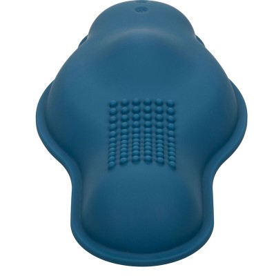 CALIFORNIA EXOTICS - RIDER MASSAGER DUPLO MOTOR CONTROLE REMOTO AZUL - D-239390 - Dona Pimenta