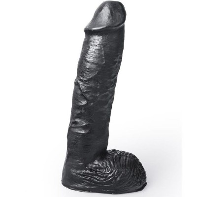 HUNG SYSTEM - DILDO REALÍSTICO PRETO COR MICKEY 24 CM - D-222969 - Dona Pimenta