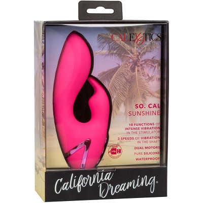 CALIFORNIA EXOTICS - ASSIM. CAL SUNSHINE VIBRADOR COELHO FÚCSIA POR CALIFORNIA DREAMING - D-239400 - Dona Pimenta