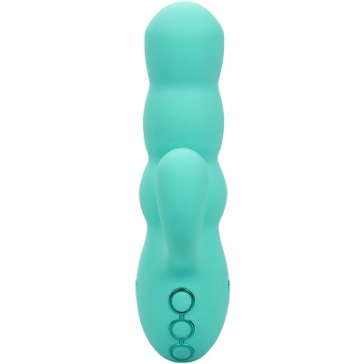 CALIFORNIA EXOTICS - VIBRADOR DEL MAR DIVA RABBIR AQUA GREEN POR CALIFORNIA DREAMING - D-239402 - Dona Pimenta