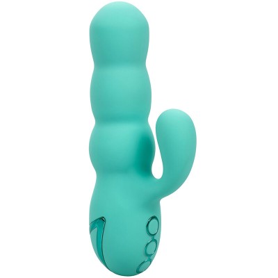 CALIFORNIA EXOTICS - VIBRADOR DEL MAR DIVA RABBIR AQUA GREEN POR CALIFORNIA DREAMING - D-239402 - Dona Pimenta