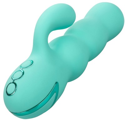 CALIFORNIA EXOTICS - VIBRADOR DEL MAR DIVA RABBIR AQUA GREEN POR CALIFORNIA DREAMING - D-239402 - Dona Pimenta