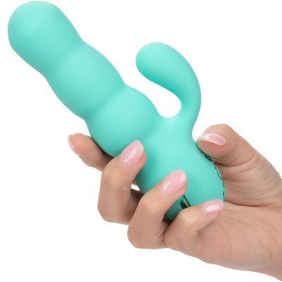 CALIFORNIA EXOTICS - VIBRADOR DEL MAR DIVA RABBIR AQUA GREEN POR CALIFORNIA DREAMING - D-239402 - Dona Pimenta