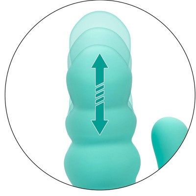 CALIFORNIA EXOTICS - VIBRADOR DEL MAR DIVA RABBIR AQUA GREEN POR CALIFORNIA DREAMING - D-239402 - Dona Pimenta