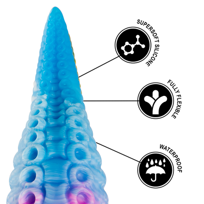 EPIC - DILDO DE TENTÁCULO AZUL SCYLLA TAMANHO GRANDE - D-239464 - Dona Pimenta