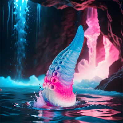 EPIC - DILDO DE TENTÁCULO AZUL SCYLLA TAMANHO GRANDE - D-239464 - Dona Pimenta