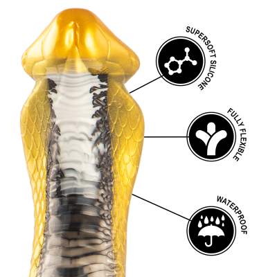 EPIC - DRAKON DILDO AMARELO COBRA - D-239476 - Dona Pimenta