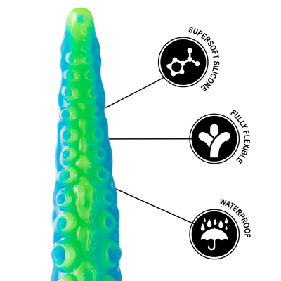 EPIC - SCYLLA FLUORESCENTE FINO TENTCULO DILDO TAMANHO GRANDE - D-239482 - Dona Pimenta