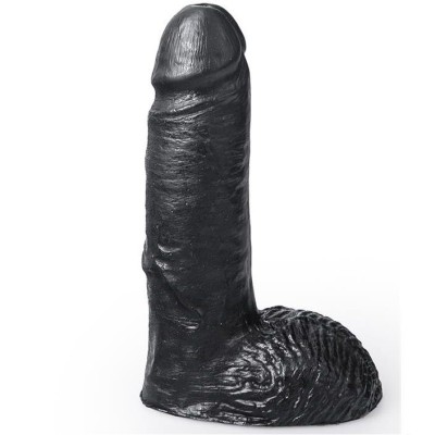 HUNG SYSTEM - DILDO PRETO COR MARCEL 17 CM - D-223109 - Dona Pimenta