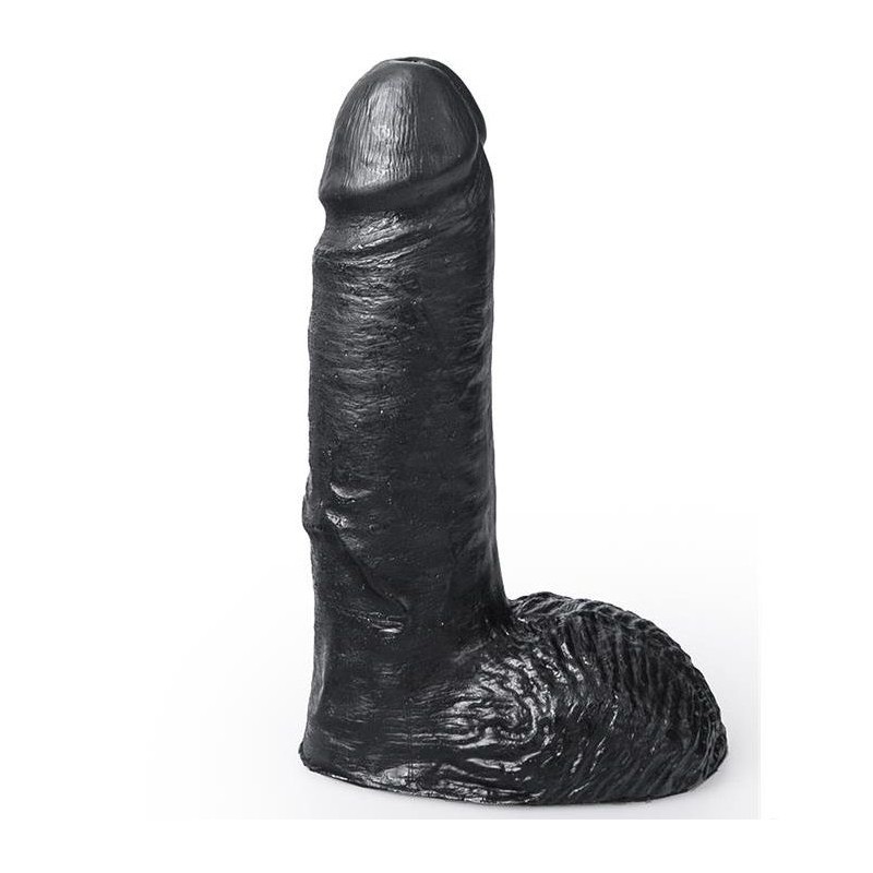 HUNG SYSTEM - DILDO PRETO COR MARCEL 17 CM - D-223109 - Dona Pimenta