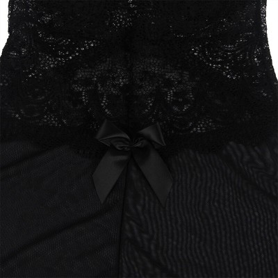 SUBBLIME - BABYDOLL TECIDO DE TULE COM RENDA E DETALHE FLOR PRETO S/M - D-239315 - Dona Pimenta