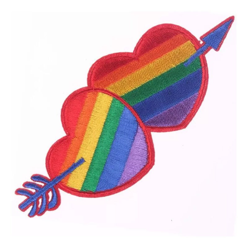 ORGULHO - BANDEIRA DE CORAÇÃO COM BANDEIRA LGBT - D-231842 - Dona Pimenta