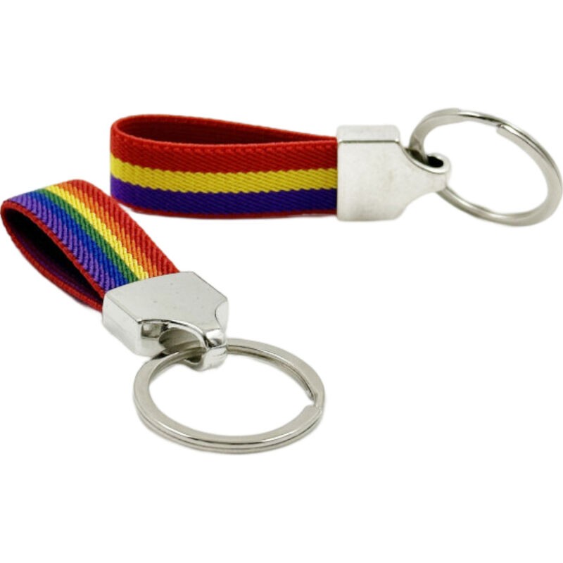 PRIDE - ELASTIC FABRIC KEY RING WITH FLAG - D-235649 - Dona Pimenta