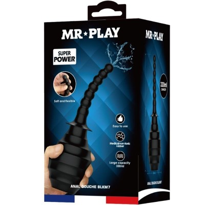 MR PLAY - PLUGUE ANAL DE CONTROLE REMOTO VIBRADOR PODEROSO PRETO - D-238784 - Dona Pimenta