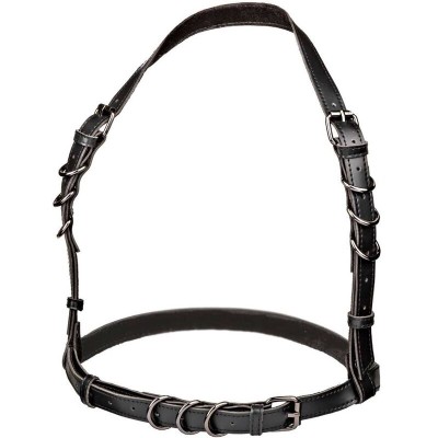 CALIFORNIA EXOTICS - EUPHORIA ARNÊS DE FIVELA HALTER PRETO - D-239246 - Dona Pimenta