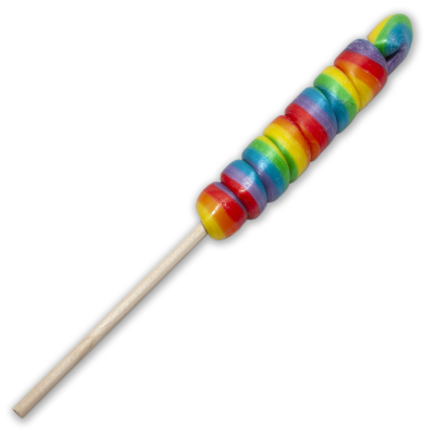 PRIDE - LOLLIPOP CONE SMALL WITH THE LGBT FLAG FOR CHULO, CHULO MY PIRULO /en/pt/pt/en/fr/it/ - D-235575 - Dona Pimenta