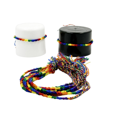 PRIDE - FINE THREAD LGTB FLAG BRACELET - D-231740 - Dona Pimenta