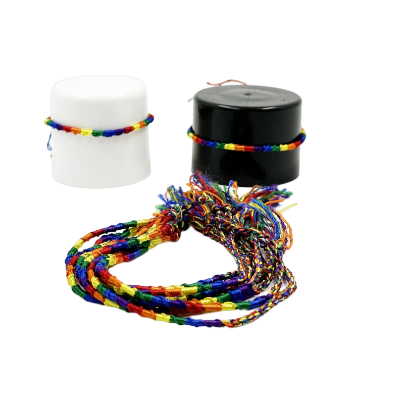 PRIDE - FINE THREAD LGTB FLAG BRACELET - D-231740 - Dona Pimenta