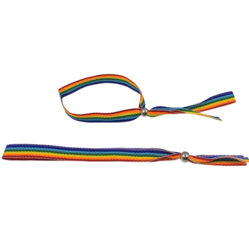 ORGULHO - BANDEIRA LGBT PULSEIRA DE BOLA DE PRATA - D-231844 - Dona Pimenta