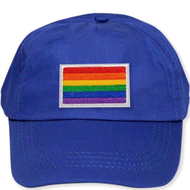 ORGULHO - BONÉ AZUL COM A BANDEIRA LGBT - D-235555 - Dona Pimenta