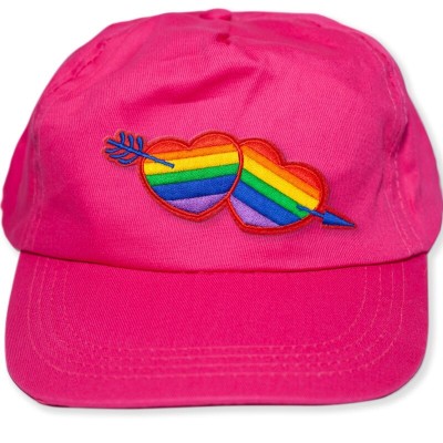 ORGULHO - BONÉ FUSCIA COM O CORAÇÃO LGBT - D-235556 - Dona Pimenta