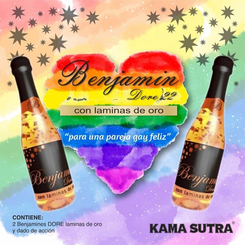 PRIDE - CASAL GAY 2 BENJAMIN DORE HAPPY LGTB - D-230410 - Dona Pimenta