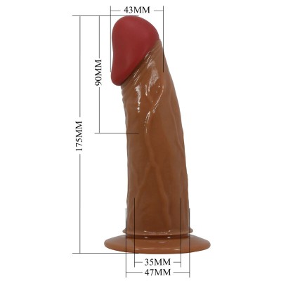 PRETTY LOVE - CUECAS DE ARNÊS STARKS DILDO VIBRAO MULTI-VELOCIDADE 17,5 CM CASTANHO CLARO - D-238767 - Dona Pimenta