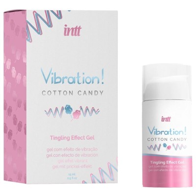 INTT - PODEROSO ESTIMULANTE ÍNTIMO ALGODÃO DOCE GEL VIBRADOR LÍQUIDO 15 ML - D-239731 - Dona Pimenta