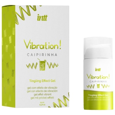 INTT - PODEROSO ESTIMULANTE ÍNTIMO CAIPIRINHA GEL VIBRADOR LÍQUIDO 15 ML - D-239732 - Dona Pimenta