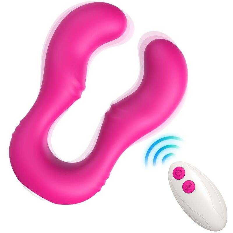 ARMONY - VIBRADOR SERAPH DUPLO CONTROLE REMOTO FÚCSIA - D-237909 - Dona Pimenta