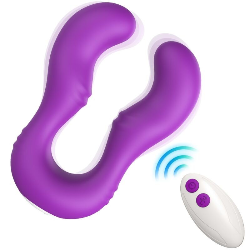 ARMONY - VIBRADOR SERAPH DUPLO CONTROLE REMOTO ROXO - D-237910 - Dona Pimenta