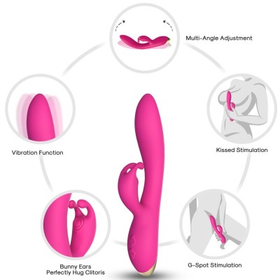 ARMONY - BONNIE VIBRADOR COELHO FÚCSIA - D-237903 - Dona Pimenta