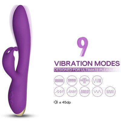 ARMONY - BONNIE VIBRADOR COELHO ROXO - D-237904 - Dona Pimenta