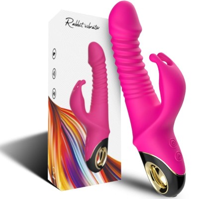 ARMONY - ZING DILDO VIBRADOR COELHO FÚCSIA - D-237915 - Dona Pimenta