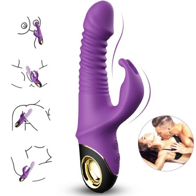 ARMONY - ZING DILDO VIBRADOR COELHO ROXO - D-237916 - Dona Pimenta