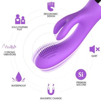 ARMONY - VIBRADOR COELHO ROXO - D-237924 - Dona Pimenta